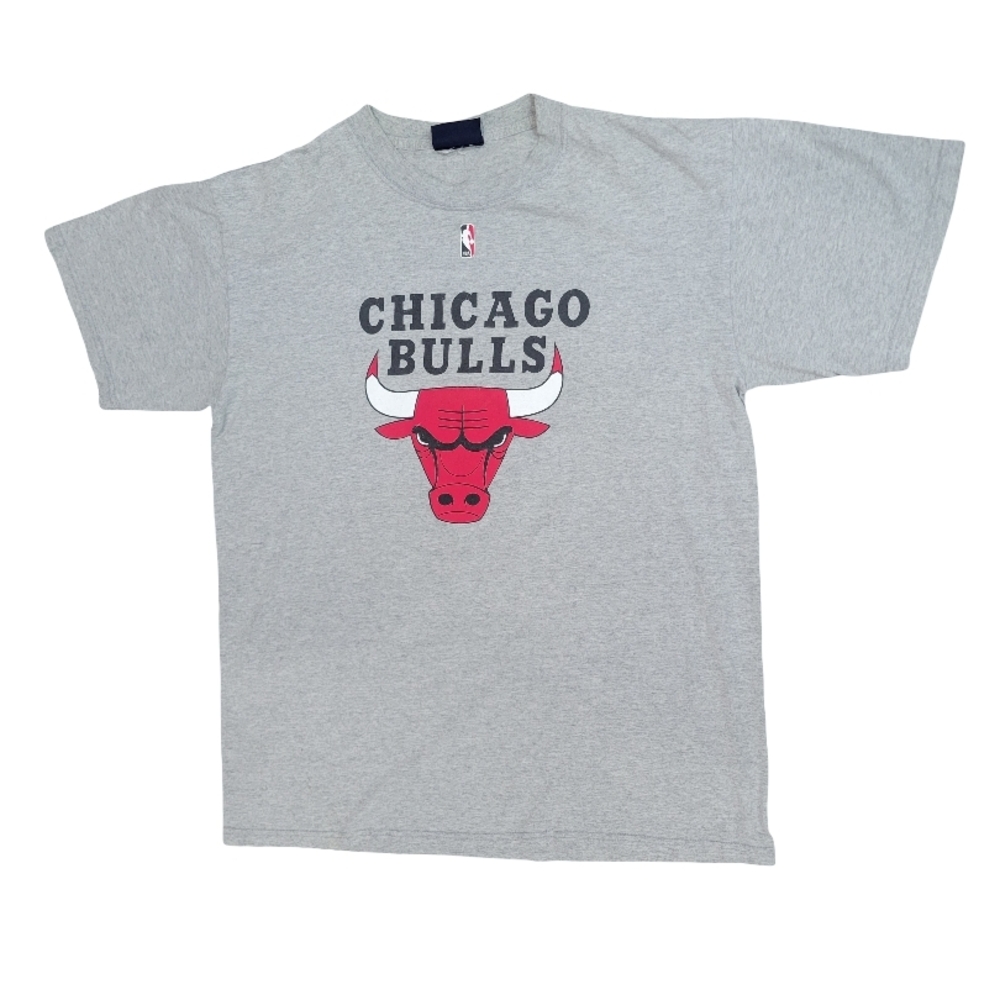 NBA Exclusive Men's Chicago Bulls Gray T-Shirt - Size Large